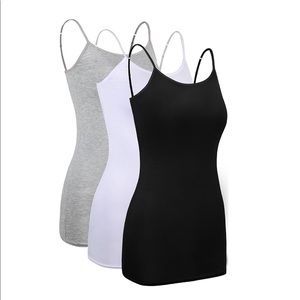 NEW‼️3 Piece Tanks with Adjustable Spaghetti Strap
